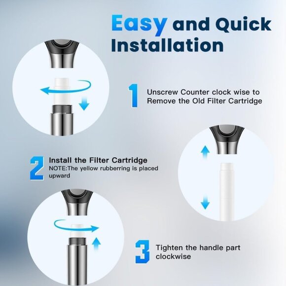 Filtered Shower Head with Handheld, High Pressure Showerhead Filter for Hard Wat - Picture 7 of 7